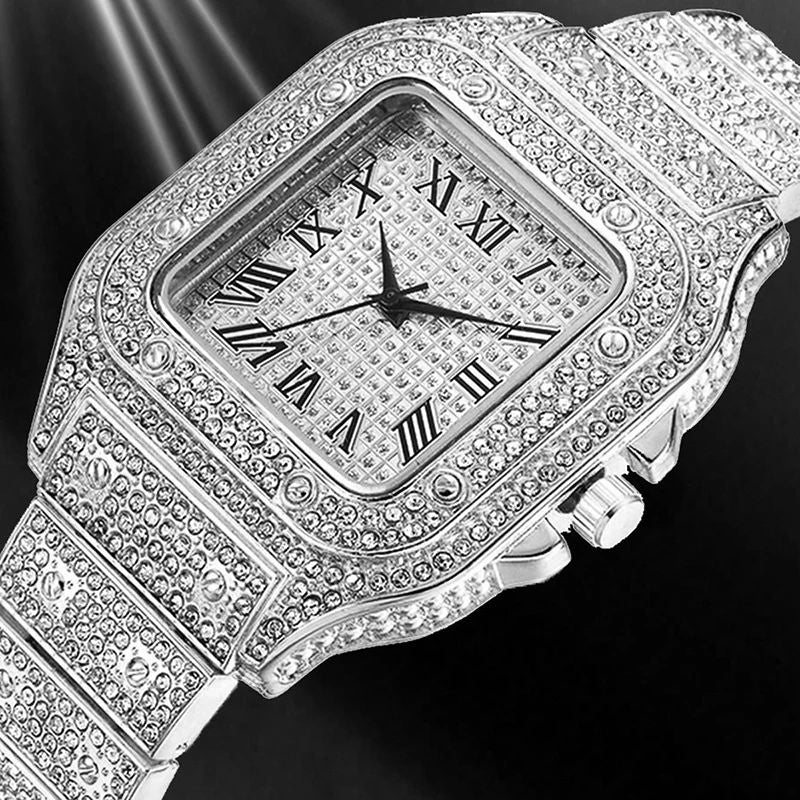 Iced out watch